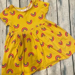 Hannah Anderson Yellow Rainbow Toddler Dress size 100 (US 4)
